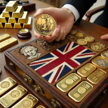 gold coins and bars