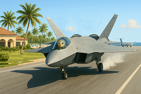 owl lands stealth aircraft