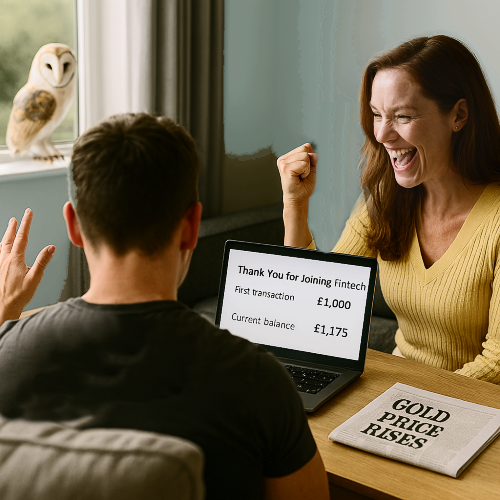 barn owl sitting on a sign-post